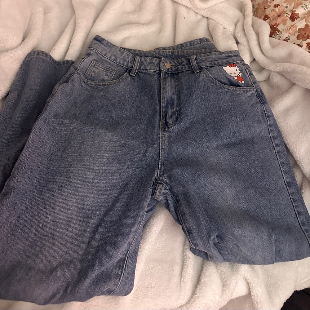RARE Hello kitty jeans shein collab 2021